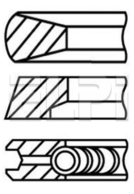 Set segmenti piston LP182 3058 STD ELPI